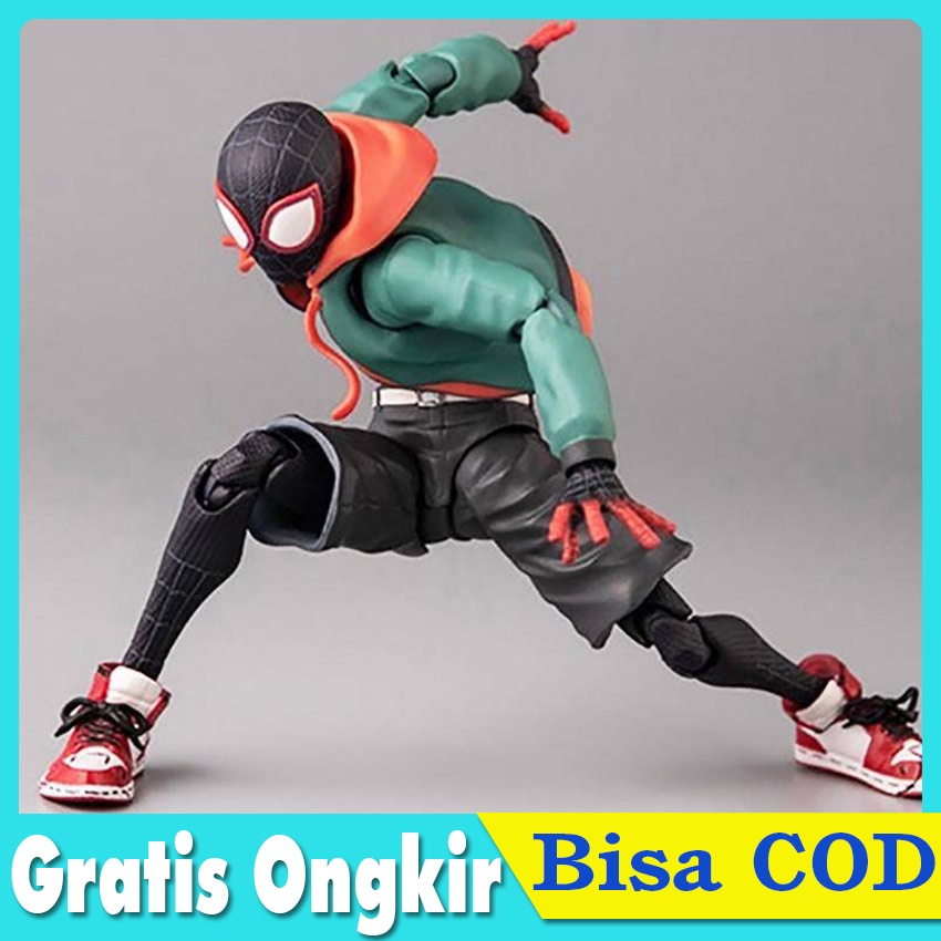 Figure Miles Morales Sentinel Sv Perer Parker Mafex spiderman spider