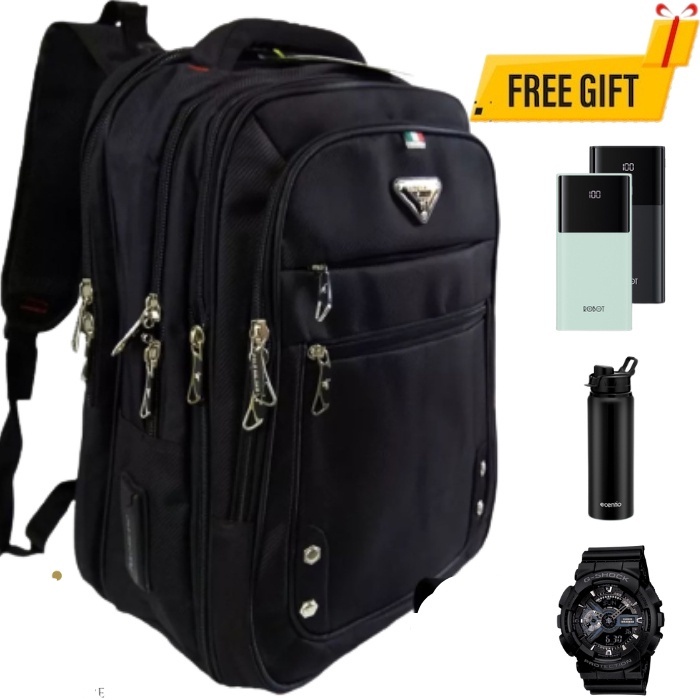 DISKON (FREE JAM TANGAN)TAS POLO MILANO ORIGINAL ASLI TAS RANSEL UKURAN JUMBO BACKPCAK TAS RANSEL