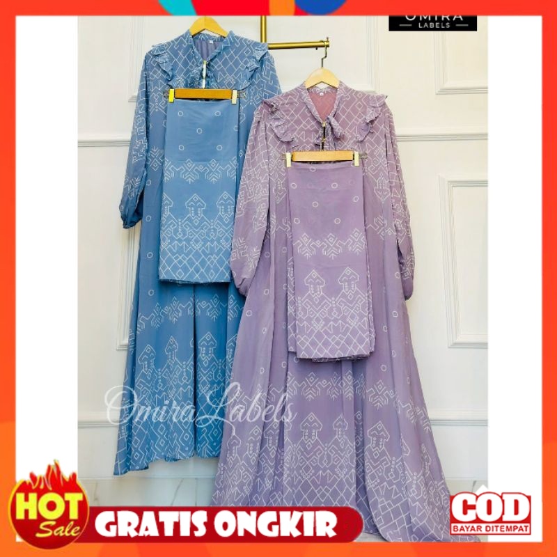 KAIN ADEM HALUS TEBAL / Zalea Maxy Set Jilbab Square Ceruty Babydoll | gamis maxy jumbo ceruty babyd
