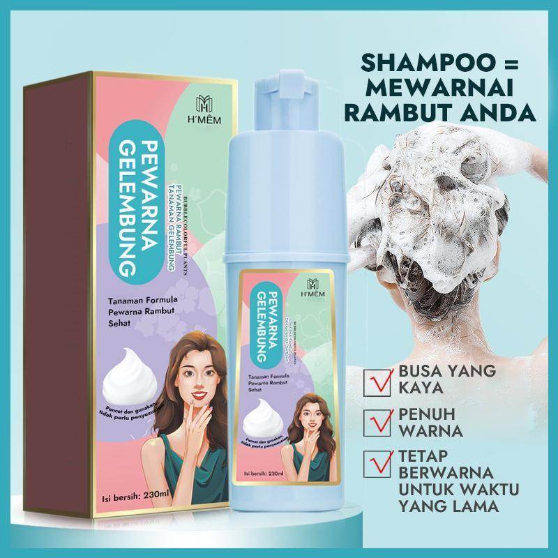 Shampo Pewarna Rambut BerUban Instan Organik Korea