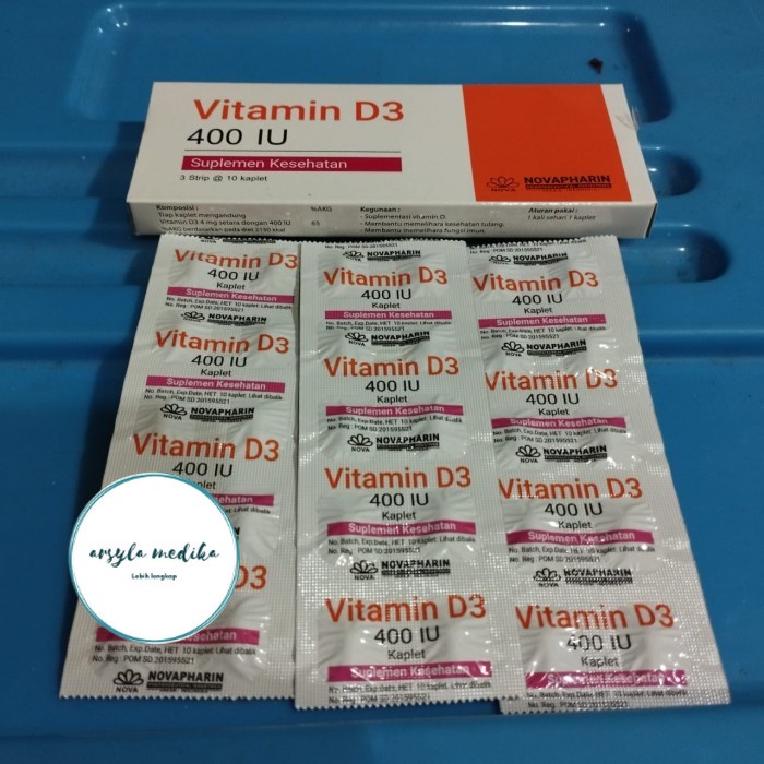 murah vitamin d3 400 iu novapharin strip 10 tablet originale