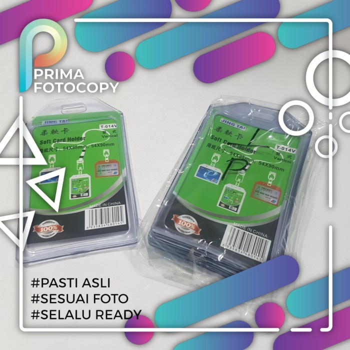 

Name Tag Jing Tai 1 Sisi | Single T014 | Tempat ID Card Holder Kartu KRL MRT LRT E MONEY ABSEN KTP KARTU TANDA KARYAWAN KTM KIA