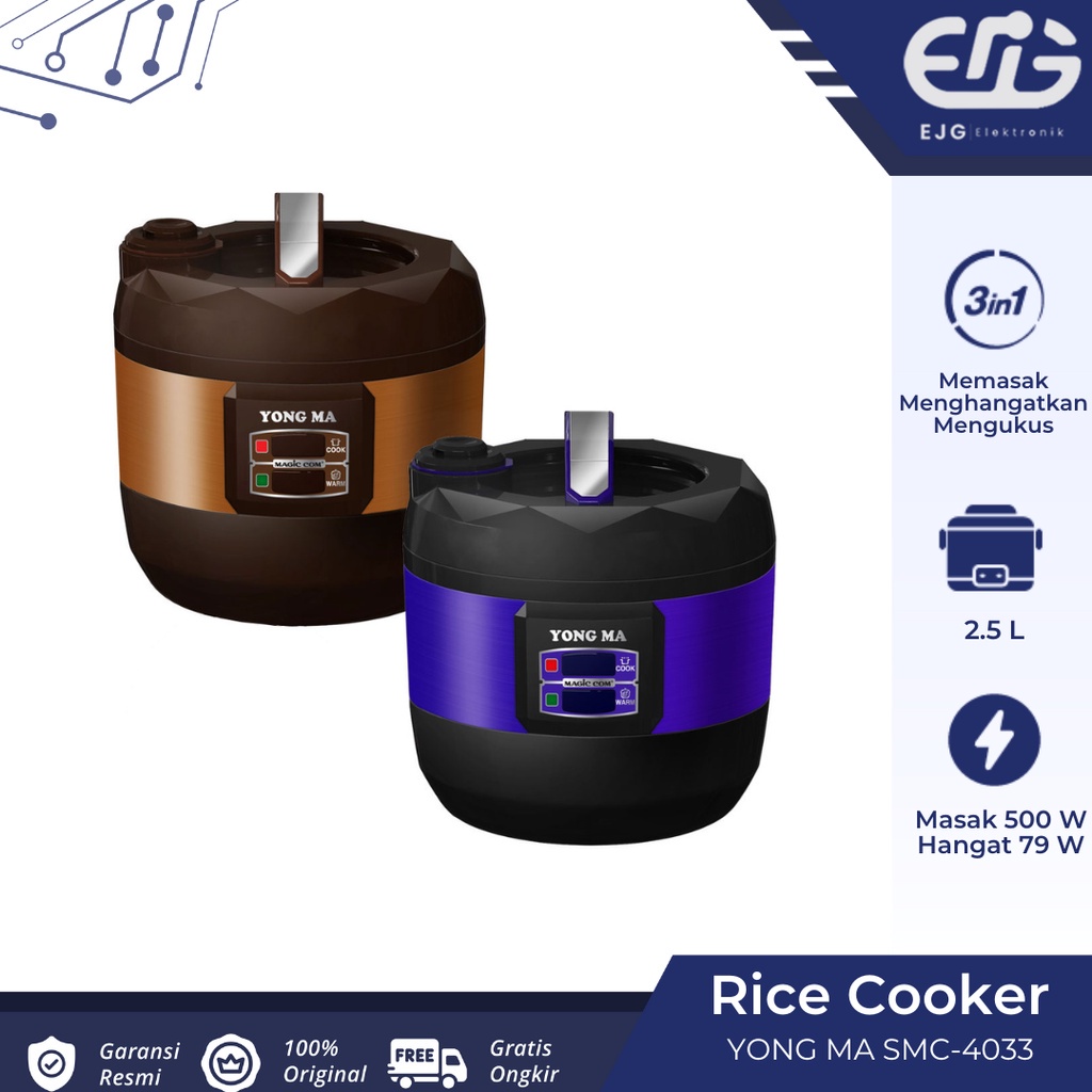 Rice Cooker Yongma SMC 4033 - Magic Com Yongma 2.5 Liter SMC4033