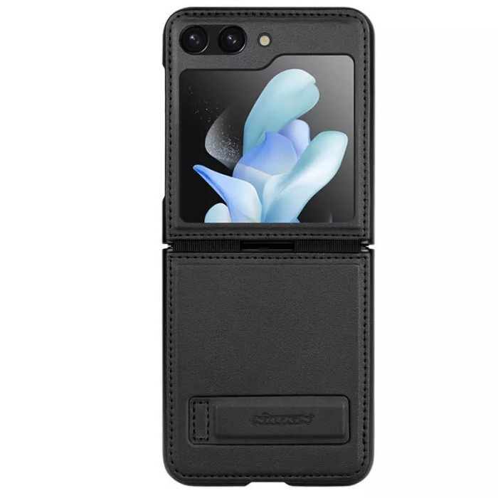 Original Case Pelindung Hp Samsung Galaxy Z Flip 5 Nillkin Qin Leather Flip