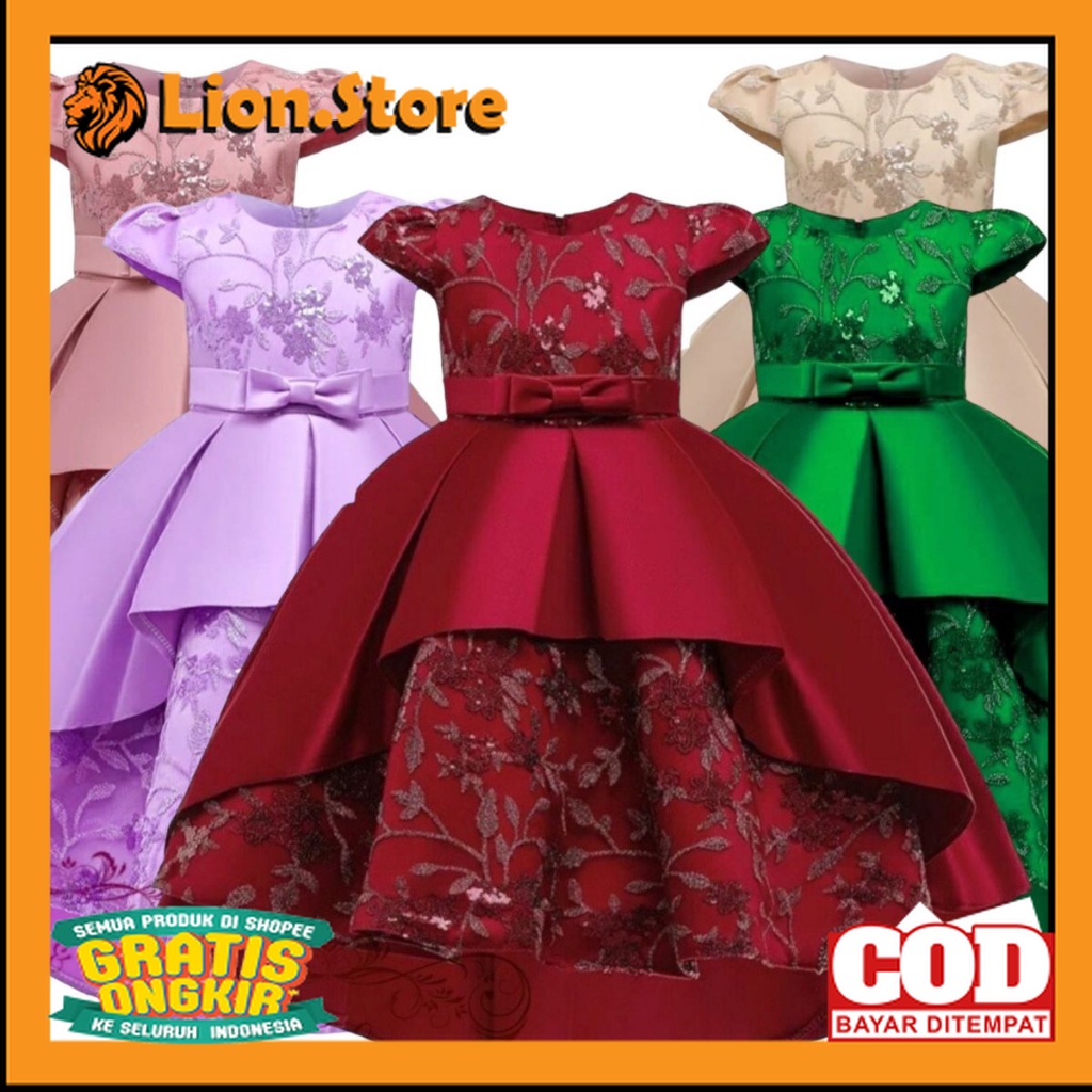 gaun anak perempuan Claira 1-7tahun / baju pesta anak perempuan / gaun pesta anak perempuan / baju p
