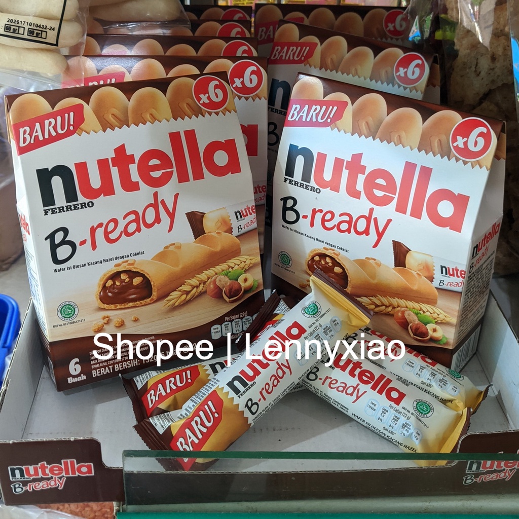 

1 pc Coklat Nutella B-Ready Wafer Hazelnut Chocolate Import Eunak Banget