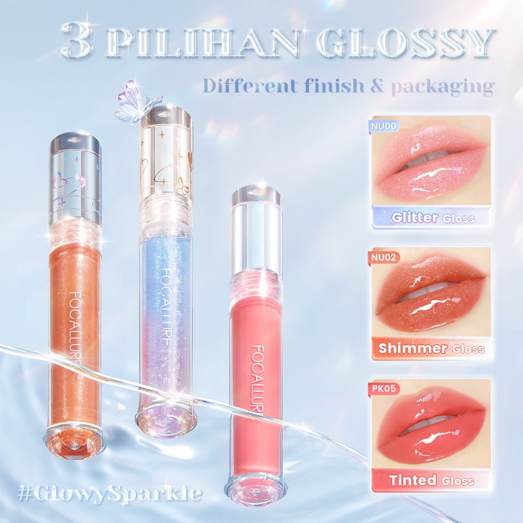 FOCALLURE WATERY GLOW LIPGLOSS RD02