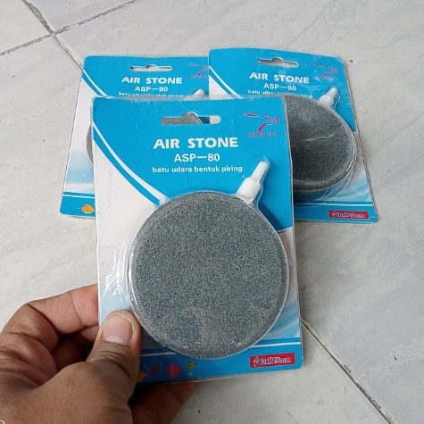 batu aerator bulat pipih 8 cm stone