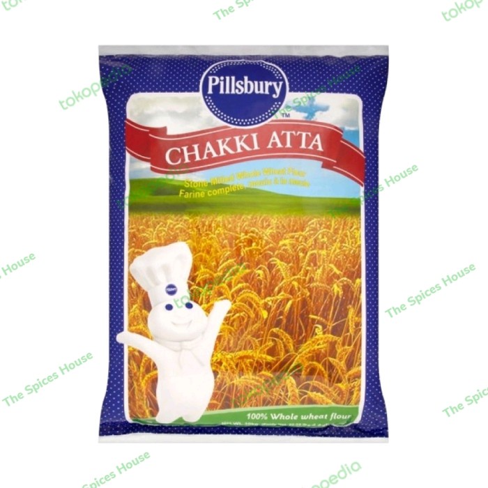 

JS-32 Premium Whole Wheat Flour | Tepung Gandum Pillsbury Chakki Atta 1 KG
