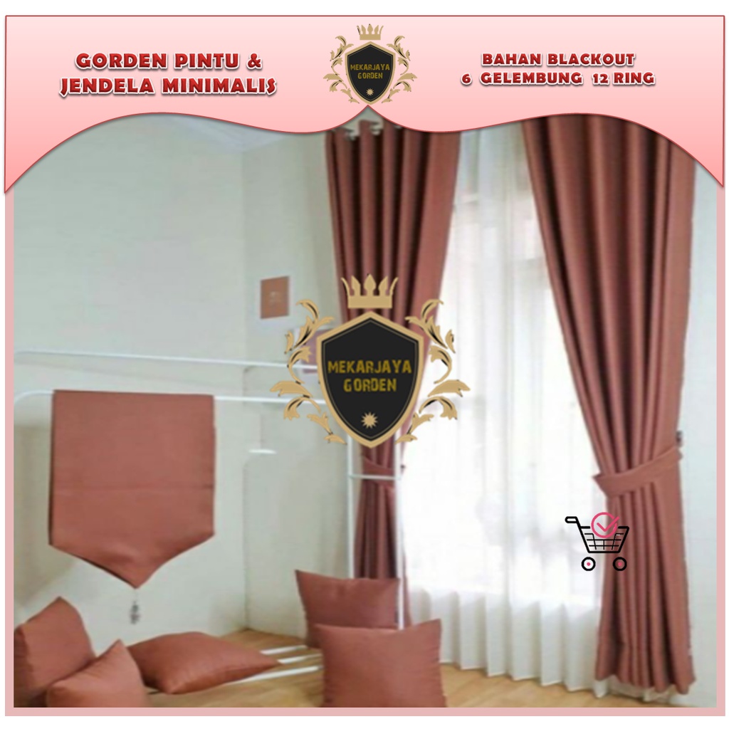 GORDEN IMPORT BLACKOUT POLOS GORDEN PINTU JENDELA MINIMALIS HORDENG EMBOS TEBAL