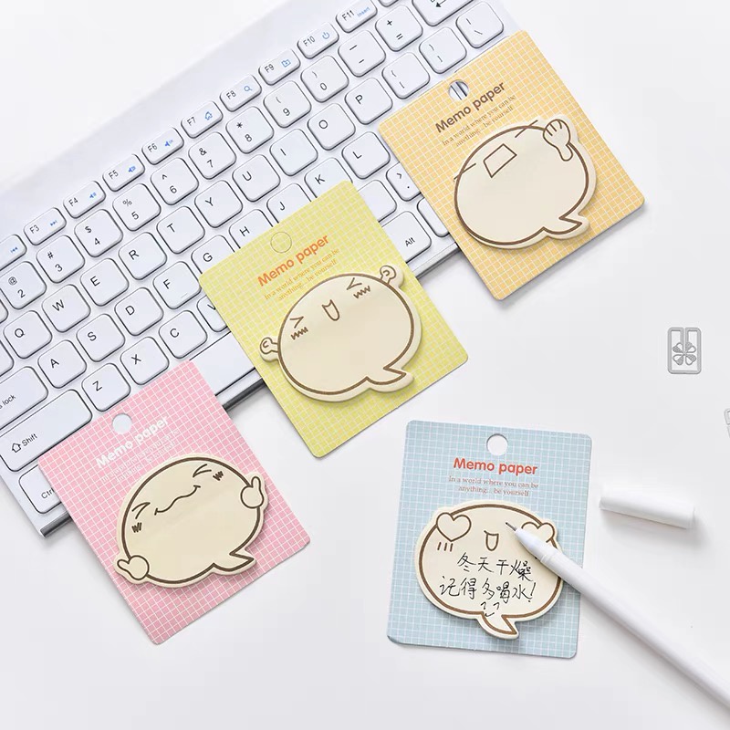 

Selalu menempel/STICKY NOTE index / MEMO PAPER "ekspresi ghost lucu"buku catatan post-it yang lucu-YuanYuanMall