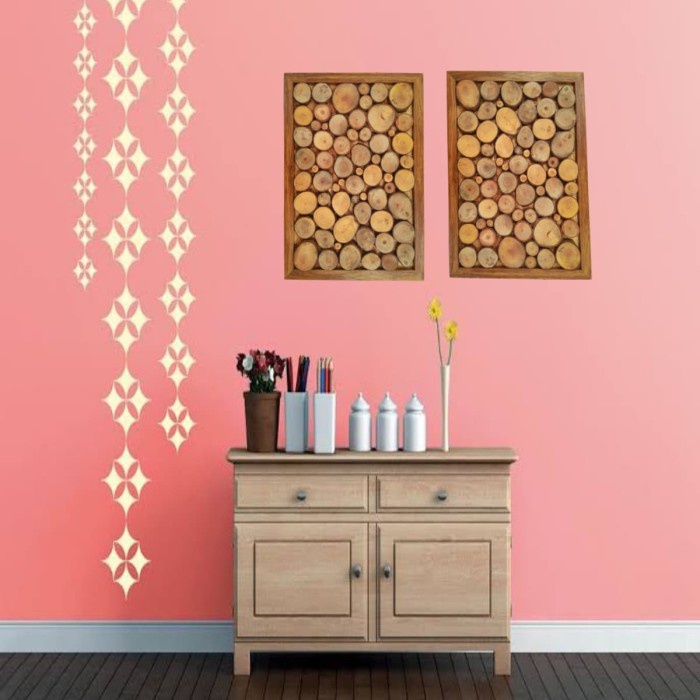 Wood wall art hiasan dinding kayu wall decor wallpaper dekorasi rustic 8