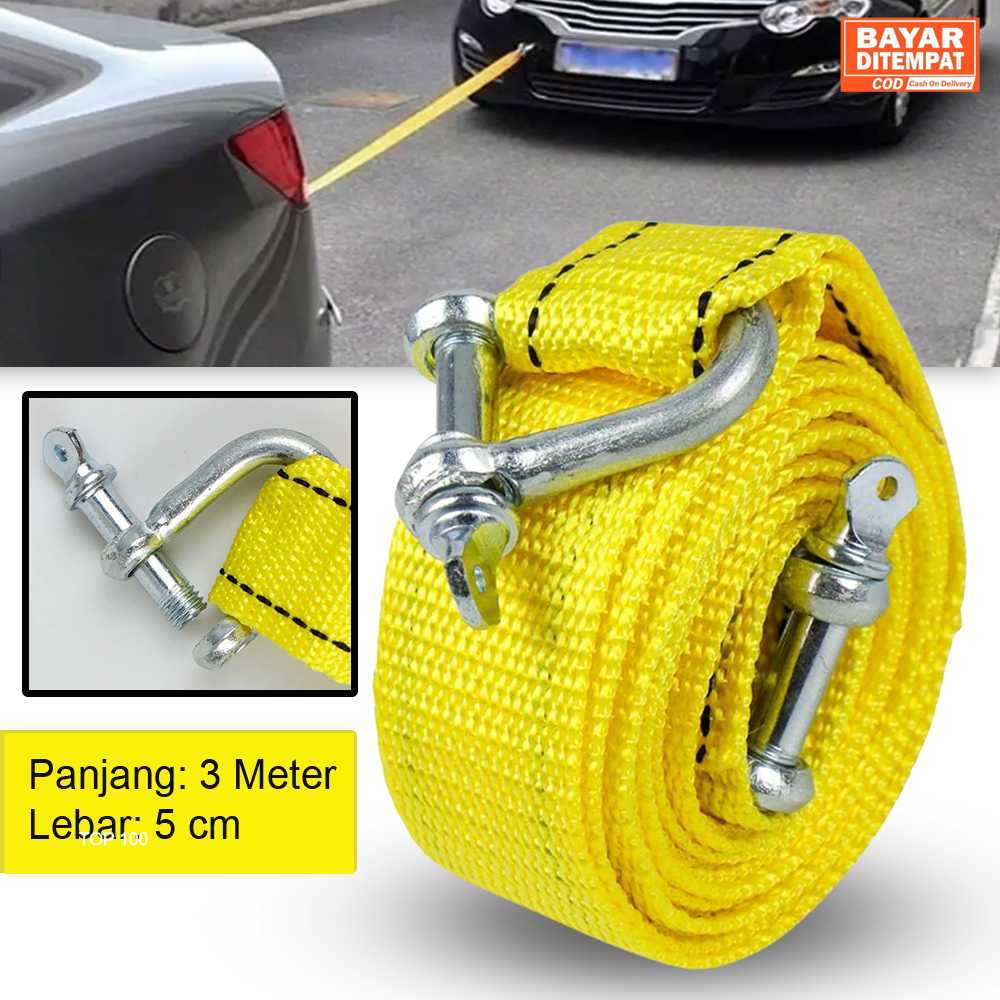 ( ORI ) JEELY Tali Derek Mobil Emergency Tow Rope U-Type 3M - JL30