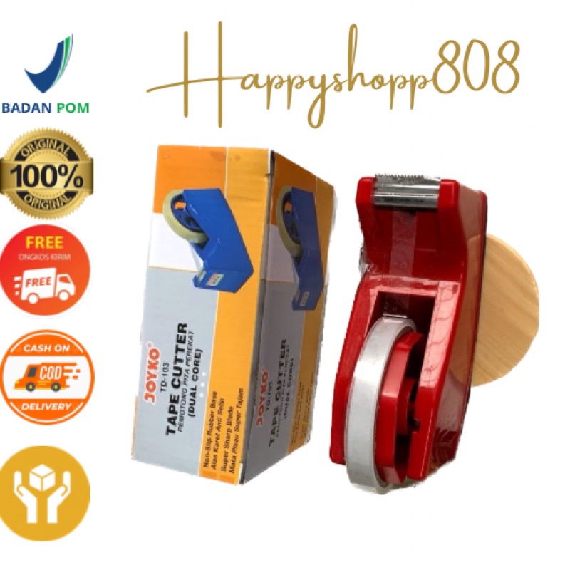 

Tape Holder Pemotong Isolasi Lakban TD 323 KENKO / Tape Cutter Holder Alat Tempat Pemotong Lakban Plastik Termurah