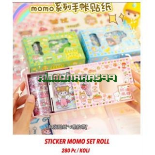 

STICKER MOMO SET ROLL /STICKER 2D MOMO VERSI ROLL DUS KECIL DAN LEMBARAN