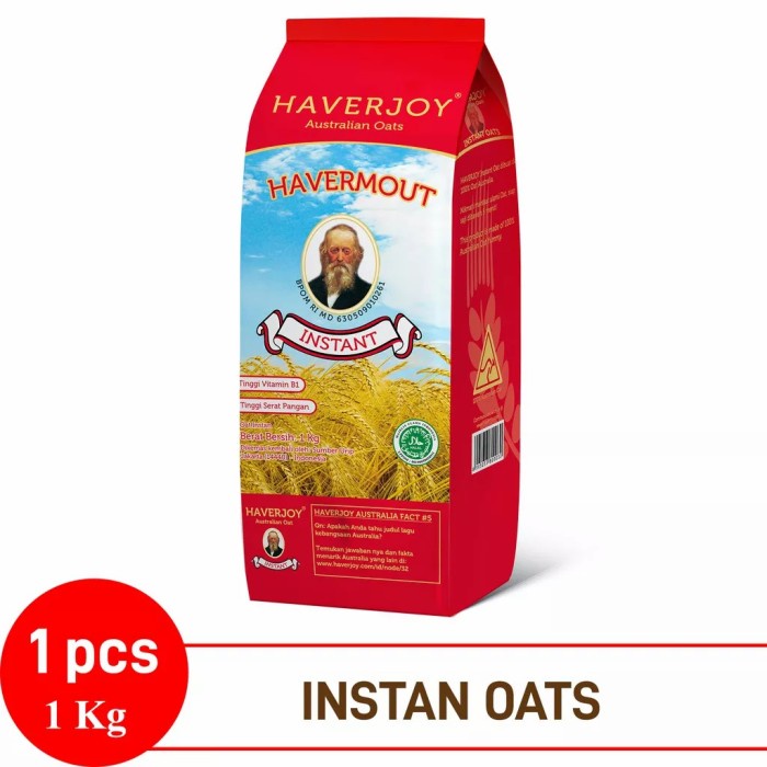 

BEST SELLER - Haverjoy Instan Oats 1kg Kualitas terjamin