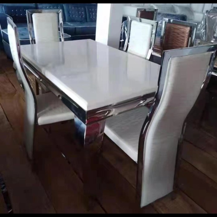 Meja Makan Marmer 6 Kursi