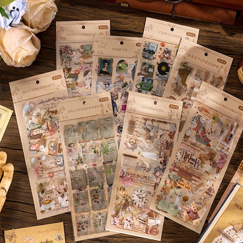 

Stiker pvc nostalgia retro stiker anak-anak kreatif stiker dekorasi buku pegangan Z