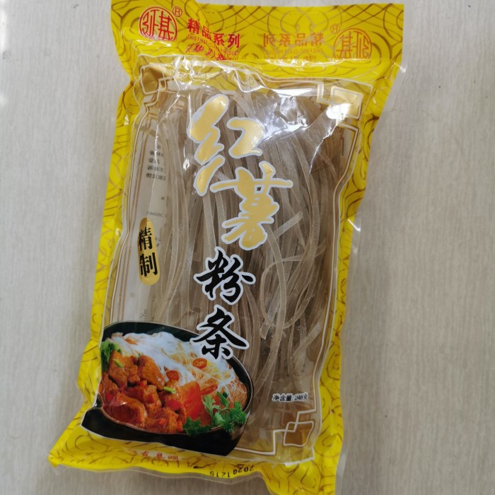 

Kwetiao/ kuetiau Pati Ubi Merah Lipat 红薯宽粉条