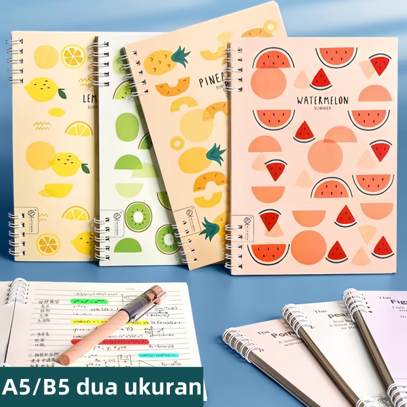 

A5/B5 notebook/Buku Tulis Ring A5 /Notebook A5/Buku Tulis Sekolah isi 60 lembar-YuanYuan Mall