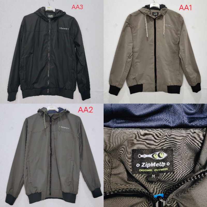 NEW!! Jaket Pria Model Terbaru Zip Me Up Jacket AA1 AA2 AA3