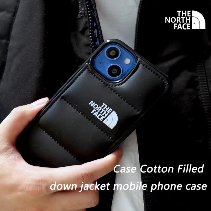 UK296 North FACE Soft Case Hp Gambar The Puffer Untuk Iphone 13pro 13