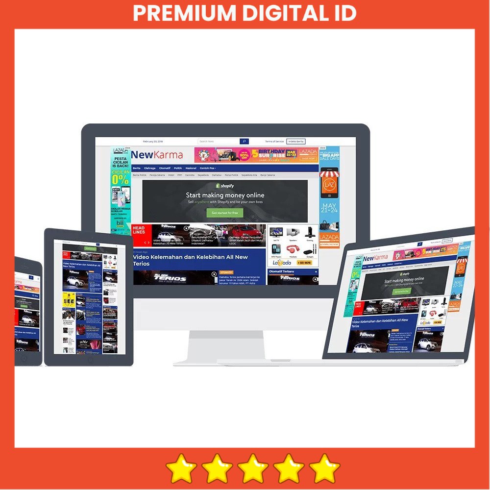 Theme WordPress Berita NewKarma (Mirip Detik) Original Lifetime