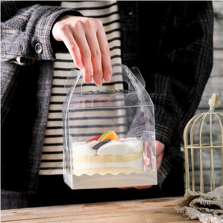 

Box Kue Box Cake Transparan Kotak Souvenir Plastik GoodieBag 1122-191