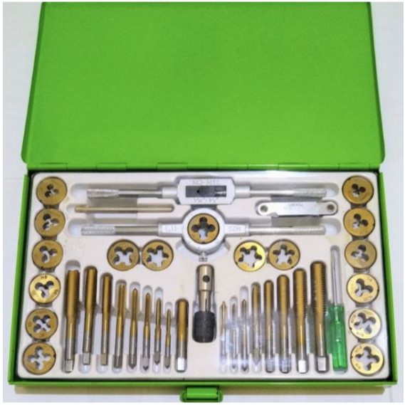 Tap and Die Set tekiro 40 pcs / Hand tap Mata Senai / alat ulir drat