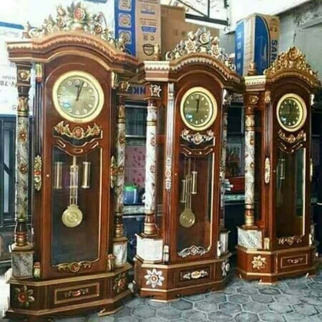 Jam Almari / Jam Hias Dinding Ukir Jati Jepara