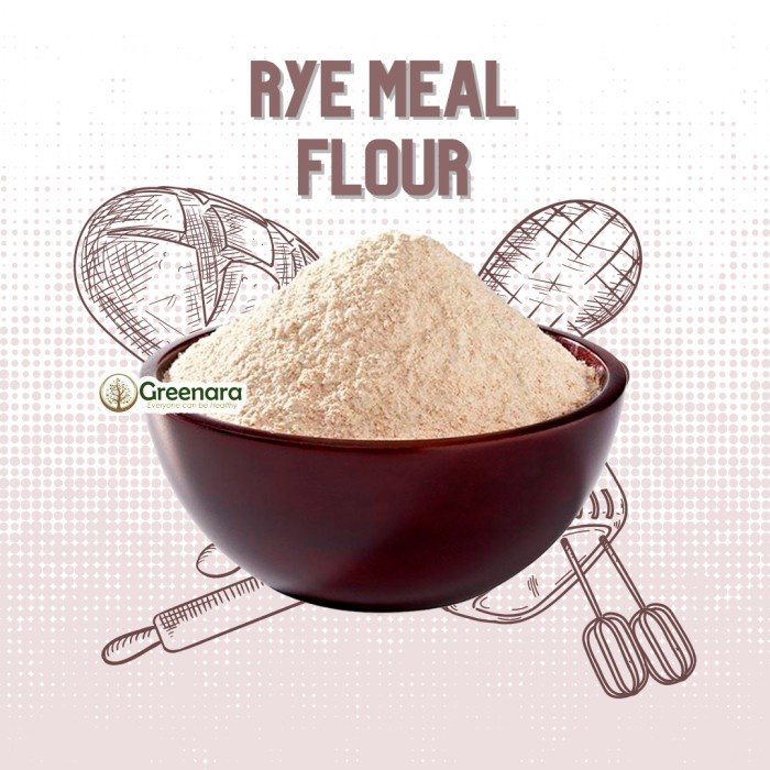 

[KUALITAS PREMIUM] Rye Meal Flour 500gr / Tepung Gandum Rye Terjangkau