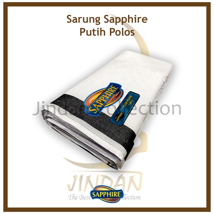 Sarung Sapphire Putih Polos