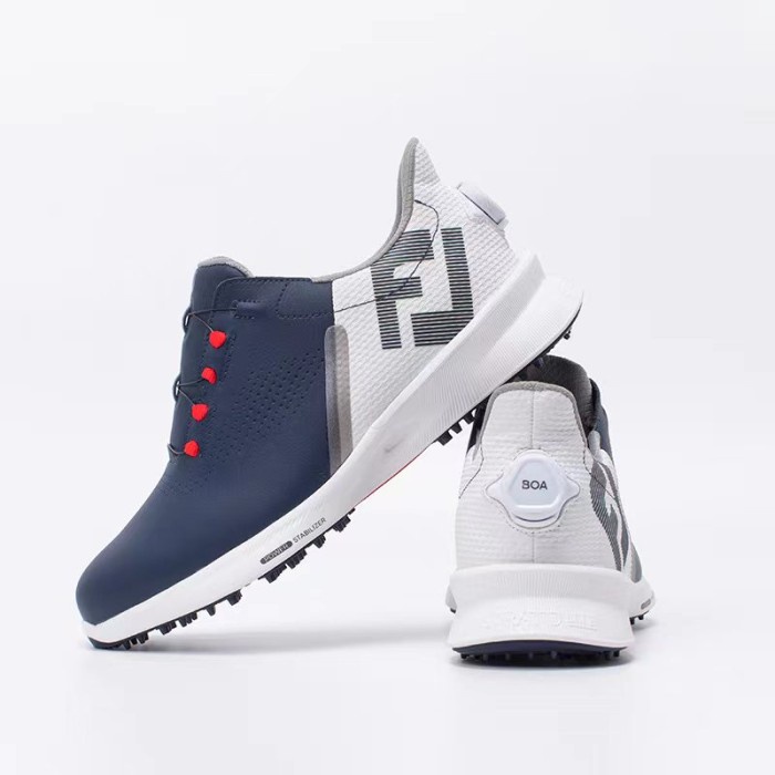 Sepatu Golf pria fj fuel Golf shoes boa dark blue