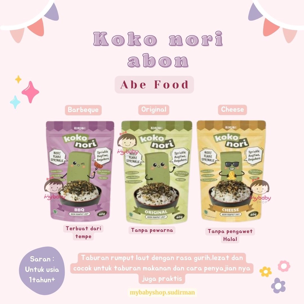 

KOKOBI Koko Nori Abon Rumput Laut 40g - abon taburan makanan