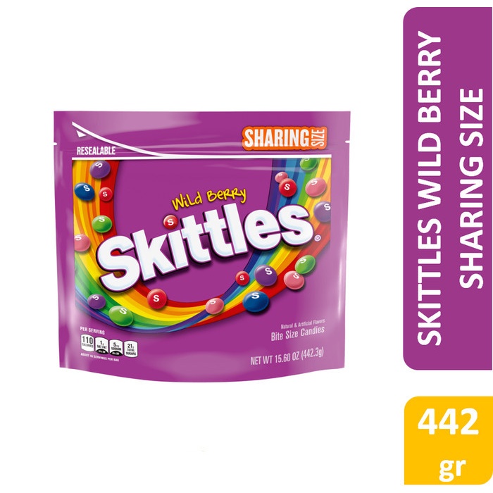 

Skittles Candy Sharing Size - permen skittles aneka rasa - Wild Berry