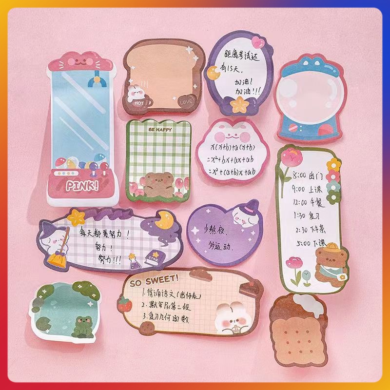 

Notepad Warna Kartun Post-It 3-in-1 Kehidupan Indah