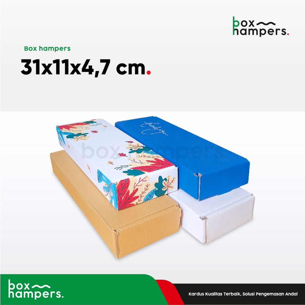 

HAMPERS 31X11X4.7 (BROWNIS) KARDUS|KARTON|POLOS|HAMPERS|GIFT|HAPPINESS