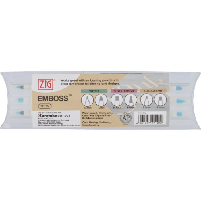 

Andma ZIG EMBOSS TWIN TIP Set 3 (TC/3V)