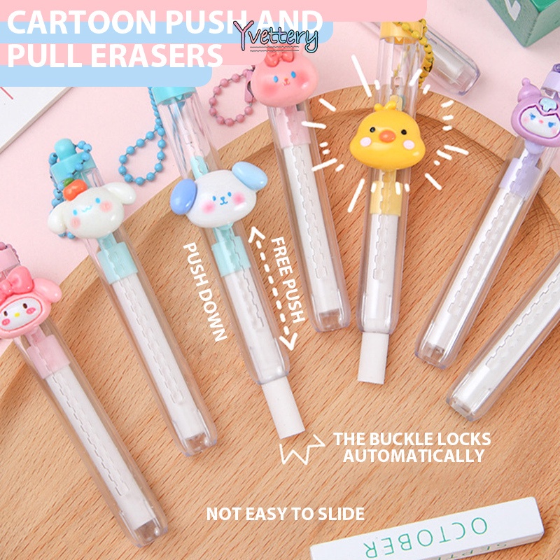 

COD❤️ Sanrio Penghapus Dorong-Tarik / Penghapus Kartun Penghapus Lucu Penghapus Ditarik Penghapus Koreksi Tulisan Siswa Alat Tulis-yy