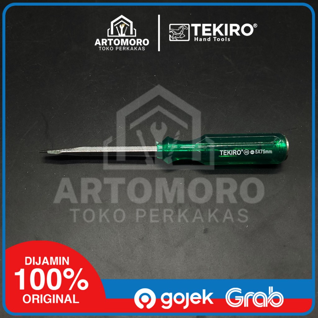 Obeng Go Thru (-)3 inch Tekiro 5 x 75 mm