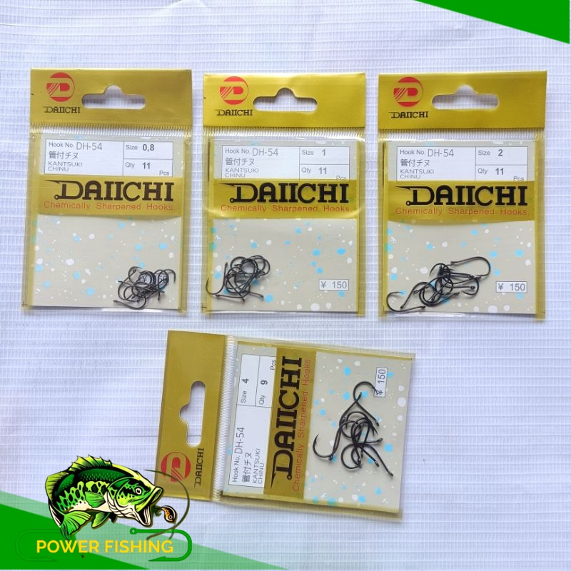 Mata kail pancing Daichi DH 54 - Chinu warna hitam DH 54