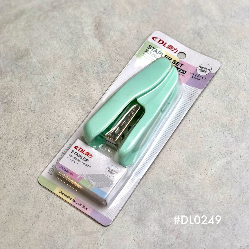 

Stapler Mini Pastel Set Impor DL0249 Set Hekter Import Warna Pastel Free Staples 24/6 - Satua Set - ABQ