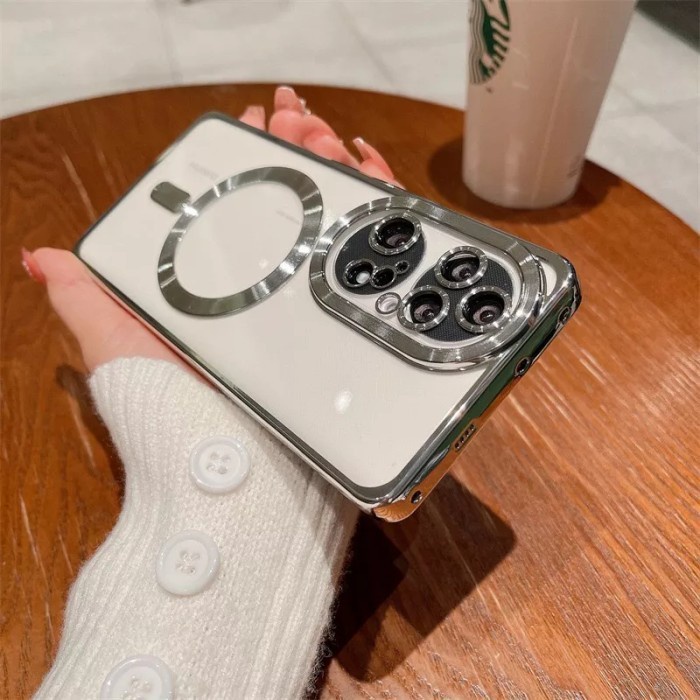 Case Huawei P30 PRO / P40 Pro / P50 Pro Casing Soft Case MagSafe magnet wireless Cover Sarung transp