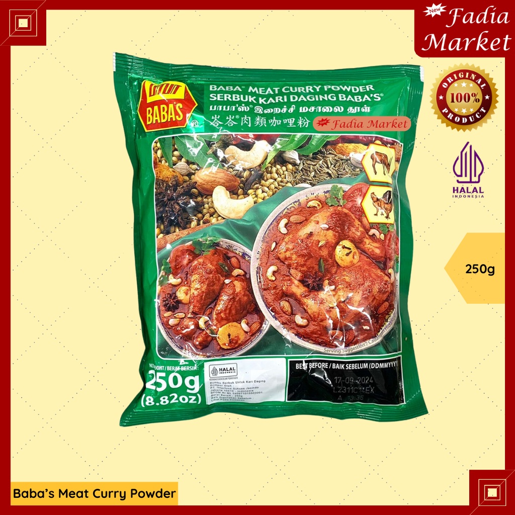 

Babas Meat Curry Powder Bumbu Kari Daging 250g