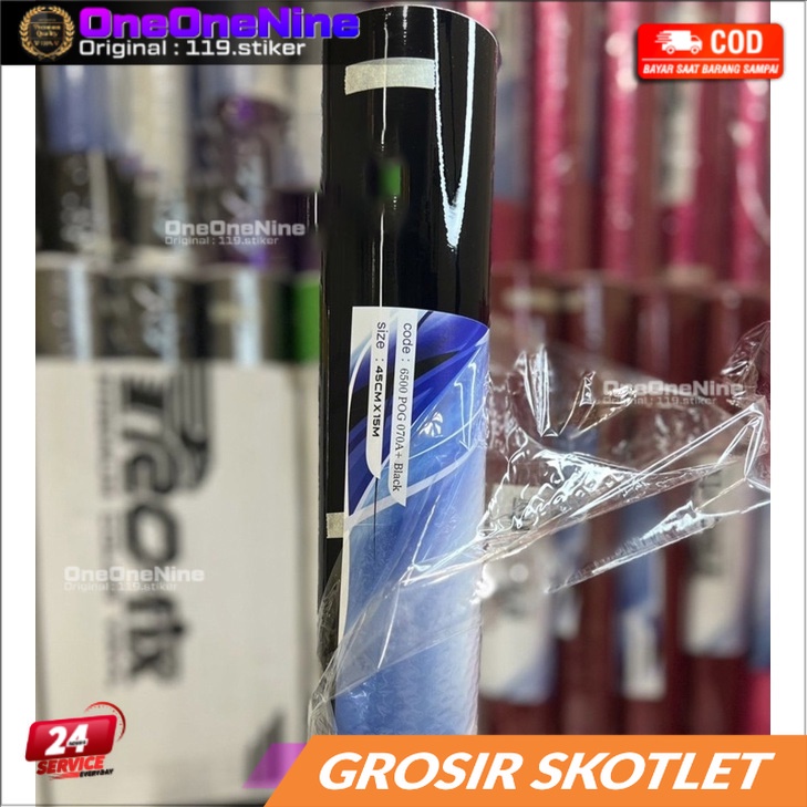 Skotlet hitam Glossy Profix - Skotlet Hitam Kilat ROLL