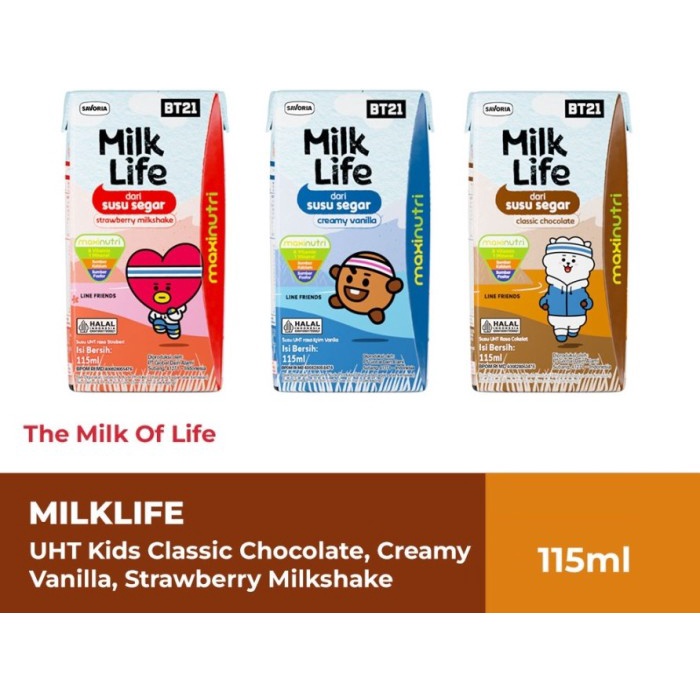 

MilkLife Susu UHT 115ml / UHT Kids Milk Life 1pcs - Vanilla