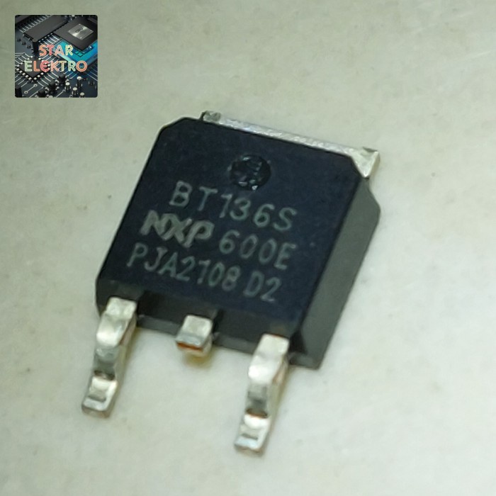 3 Buah 3Pcs BT136S 600E To-252 SMD BT136S600E 600V 4A Triac NXP Triacs BT 136S