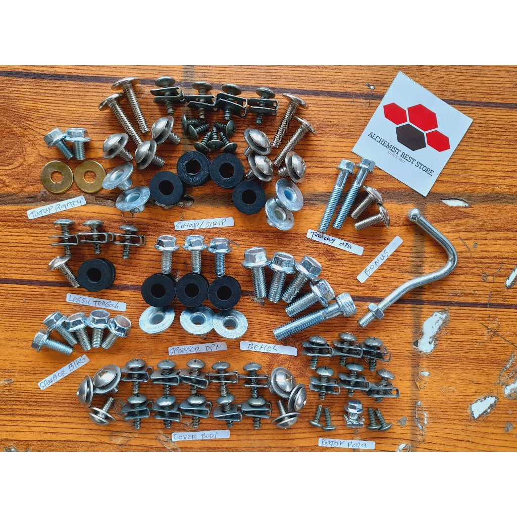 Baud Baut Suzuki Satria Lumba Full Set Full Body / Baut Baud Satria Lumba Full Body / Baud Baut Suzu