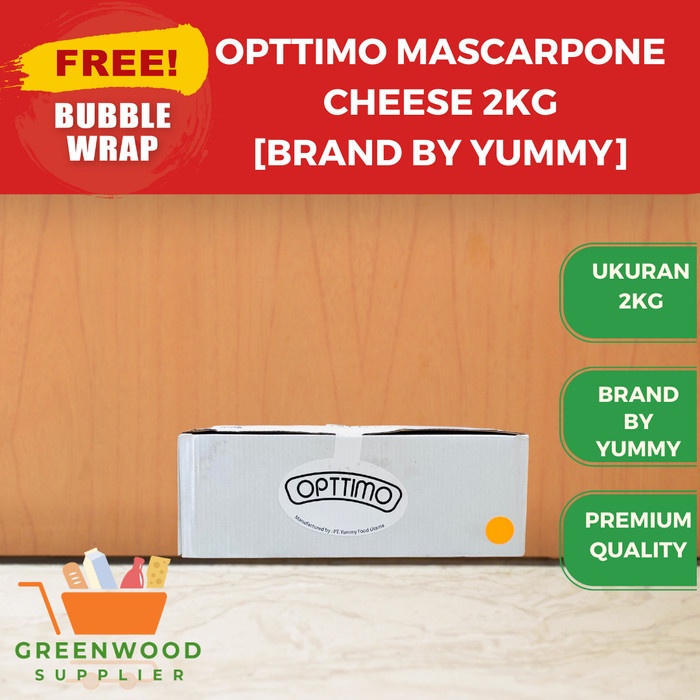 

[BESAR] Opttimo Mascarpone Cheese 2KG [PREMIUM QUALITY]