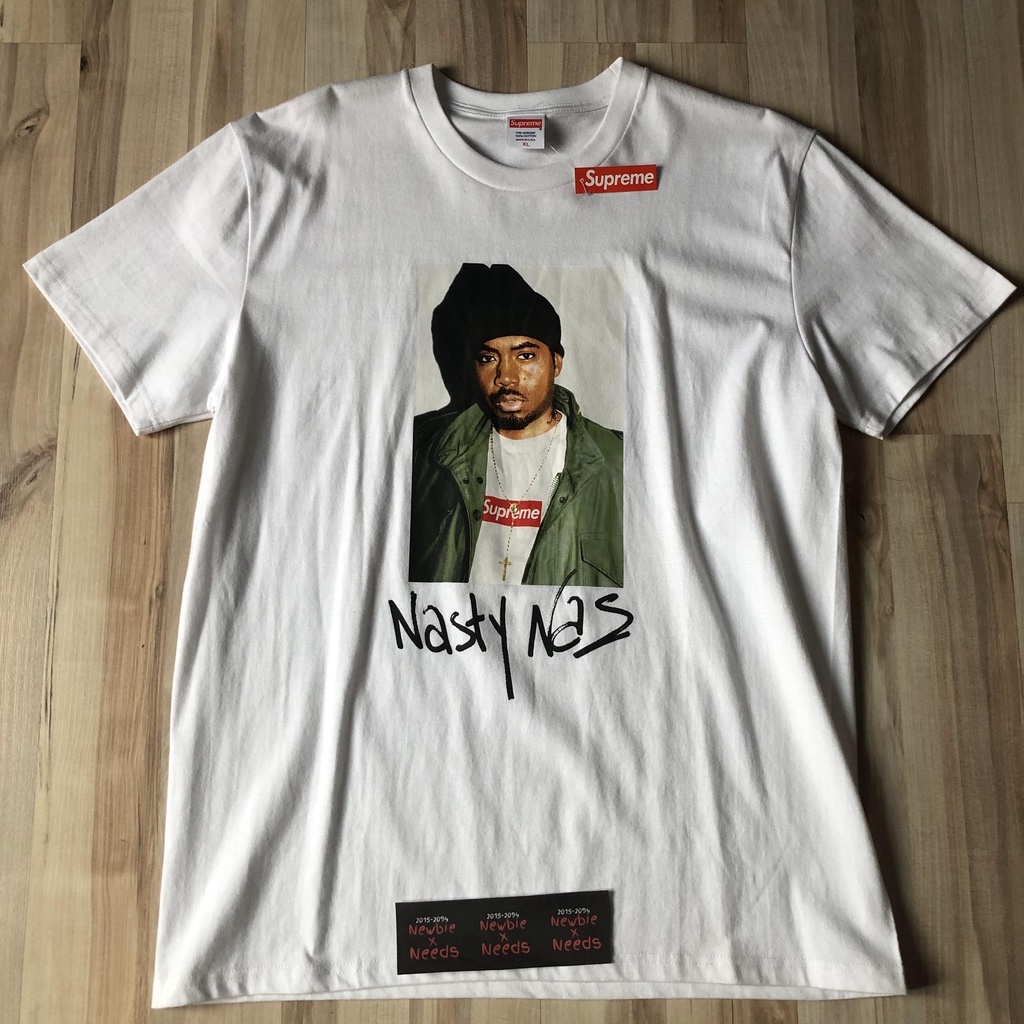 SUPRM Nasty Nas Tee White/Kaos SUPRM Nasty Nas Putih